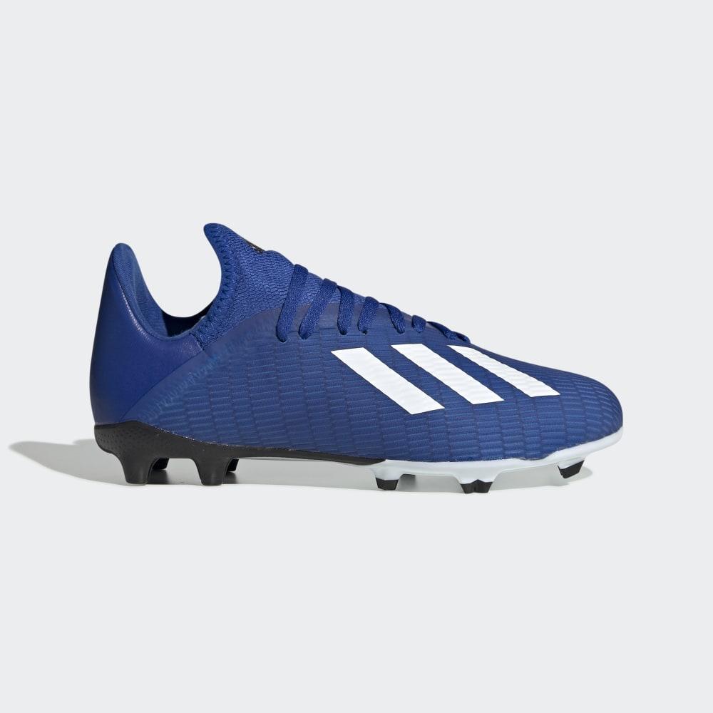 Ghete Fotbal Adidas X 19.2 Firm Ground Barbati Romania - Albastru Regal/Albi/Negrii EG7152